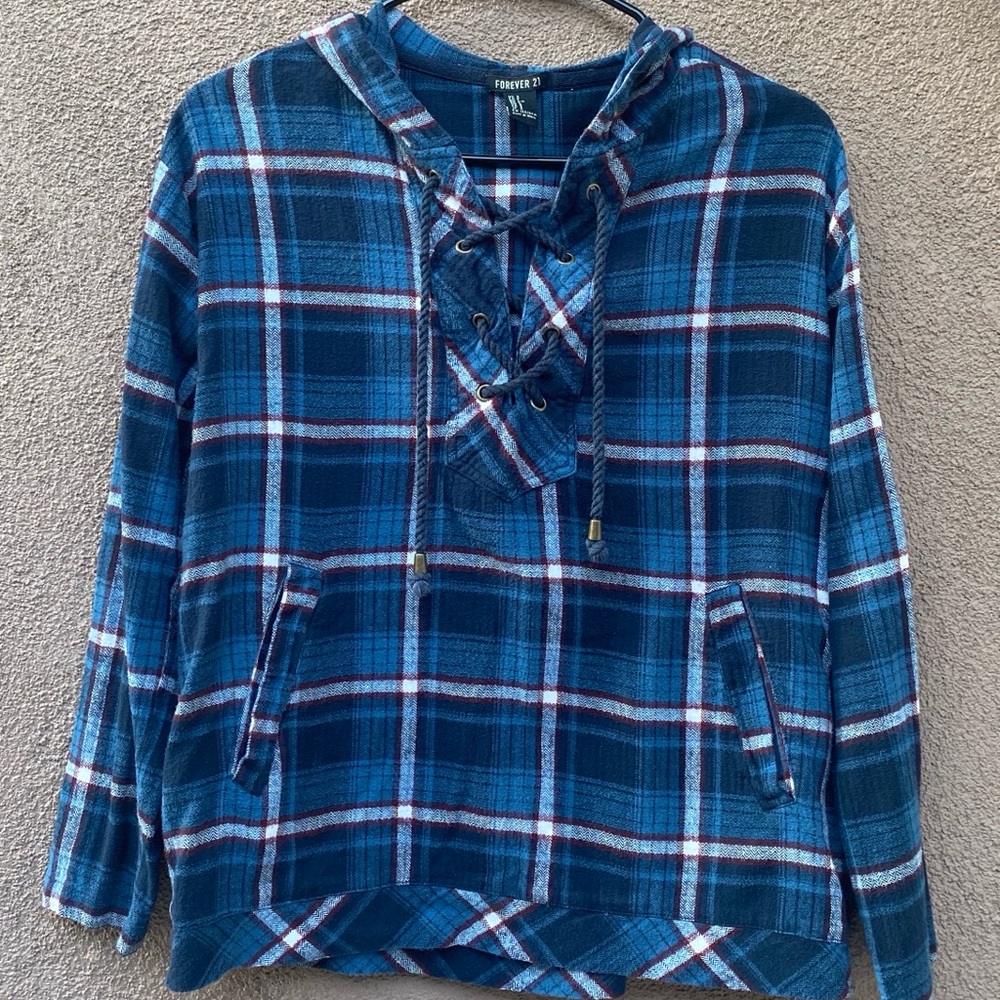 Front tie sweater